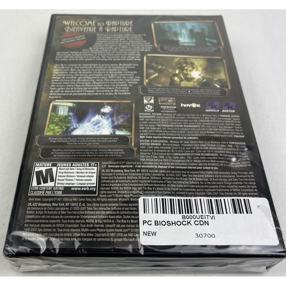 BioShock For Windows Game Of The Year (PC, 2007) Sealed READ DESC - Picture 5 of 6